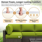 WNP cushion 14PCS Patio Sectional Cushion Set, 5" thickness