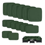 WNP cushion 14PCS Outdoor Replacement Cushion Covers for Patio Furniture Olive Green