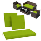 3PCS Patio Seat Cushion Set Grass Green