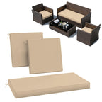 3PCS Patio Seat Cushion Set Sand