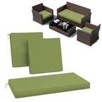 3PCS Patio Seat Cushion Set Light Green